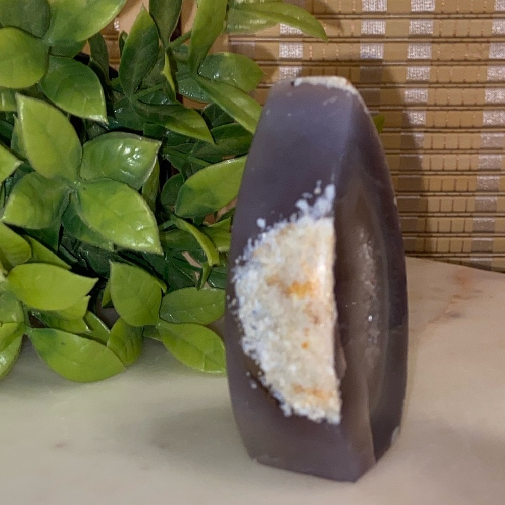 Gray Agate Geode Crystal - Picture 5 of 11